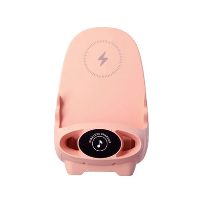 Mini Chair Wireless Charger Stand  15W Wireless Charging Stand Portable Mobile Phone Holder Charge Dock Station