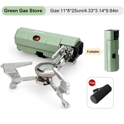 "Ultimate Portable Camping Gas Stove - 2670W Folding Cassette Burner for Outdoor Cooking & Picnics!"