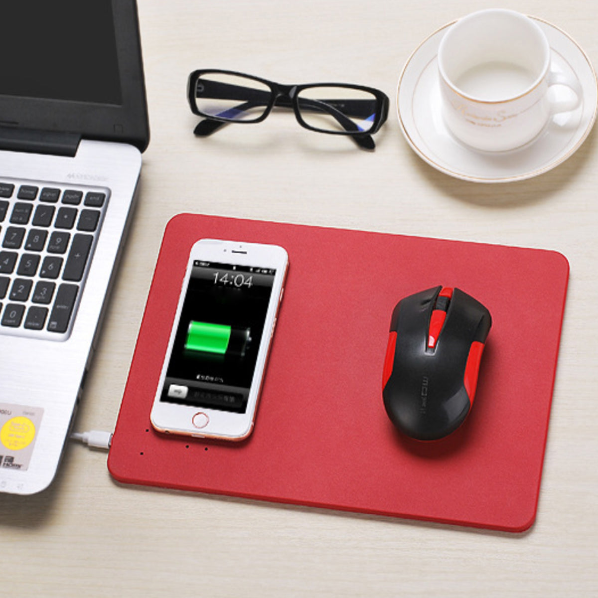 Superpower Pad 2 In 1 iPhone Wireless Charger, And Mouse Pad