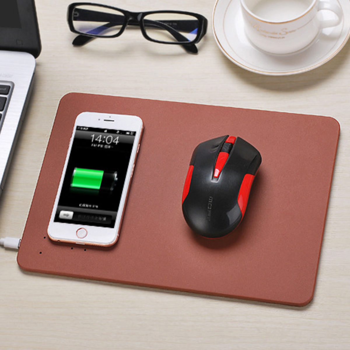 Superpower Pad 2 In 1 iPhone Wireless Charger, And Mouse Pad