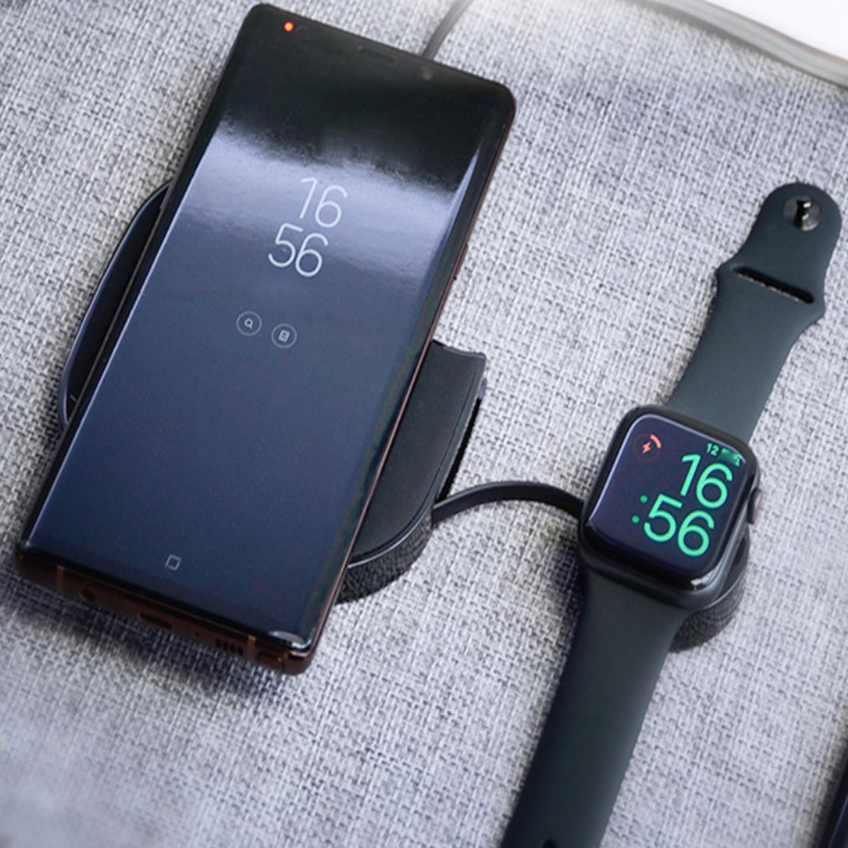 Teamwork 2 In 1 Wireless Phone And Apple Watch Charger