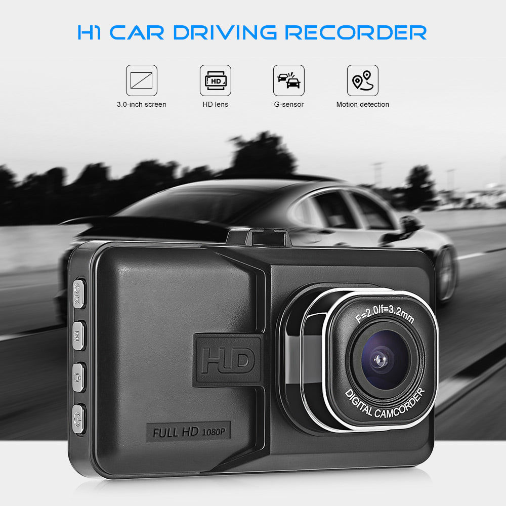 Black Box Dash Cam 1080P G-Sensor Looping Bilkamera