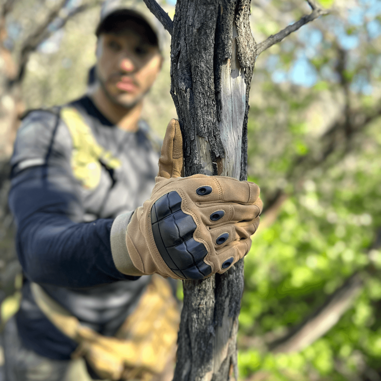 Tactical Military Airsoft-handskar för utomhussport, paintball och motorcykling med fingertoppsfunktion för pekskärm