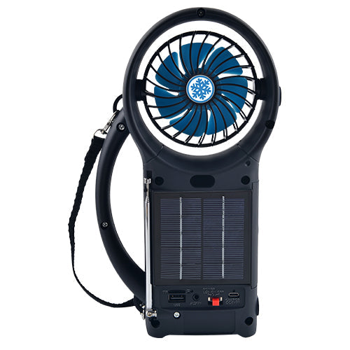 Supersonic Solar Power Bluetooth-högtalare med FM-radio / LED ficklampa / fläkt