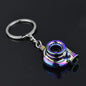 Mini Turbo Turbocharger Keychain Spinning Turbine Key Chain Ring Keyring Keyfob Car Keyring Car Interior Accessories