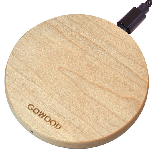 15W Fast Charge Maple Wood Wireless Charger