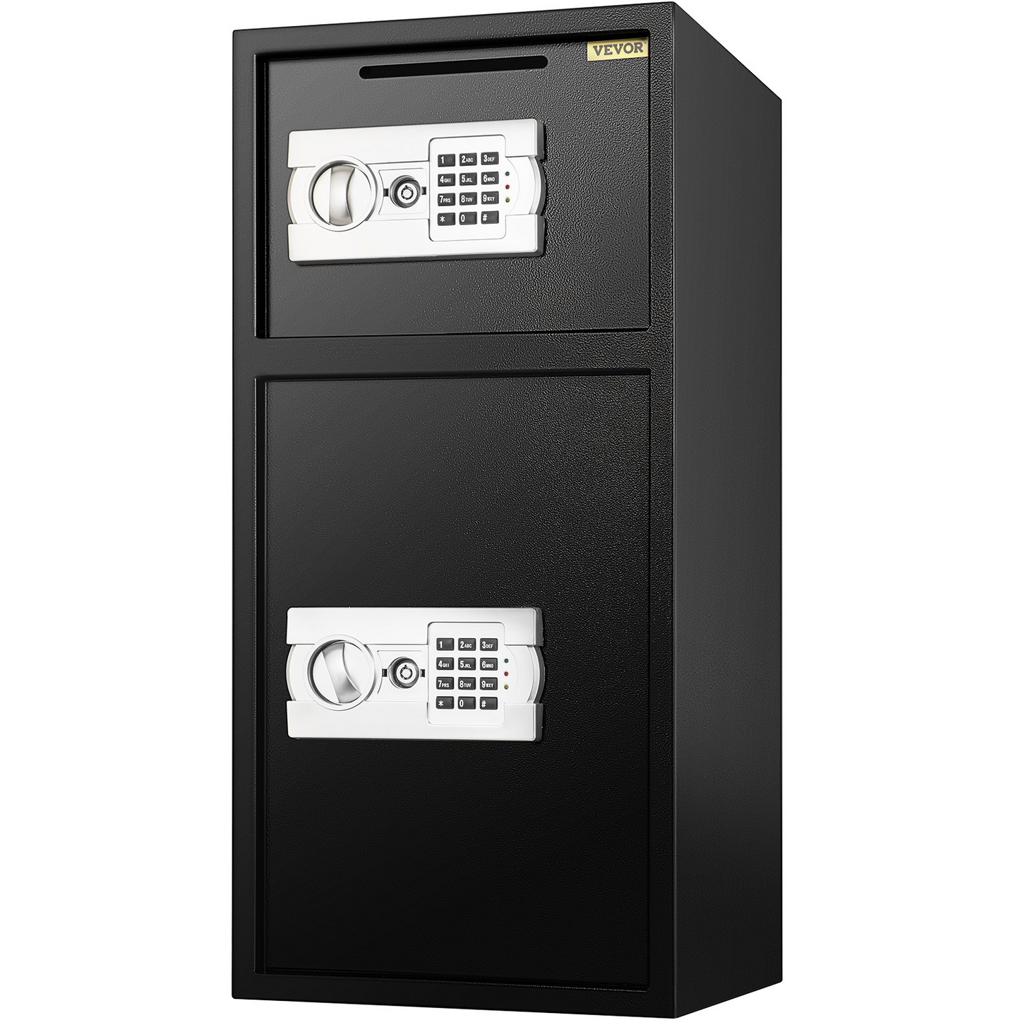 VEVOR Large Double Door Security Safe Box 2.6 Cubic Feet Steel Safe Box Strong Box with Digital Lock for Money Gun Jewelry Black