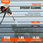 VEVOR Electric Pressure Washer, 2150-PSI 1.85-GPM, Foam Cannon High-Pressure with 5 Different Nozzle, 20ft Hose/35ft Cord Lightweight Washer, Portable Cleans Cars/Fences/Patios/Furniture/Floor/Window