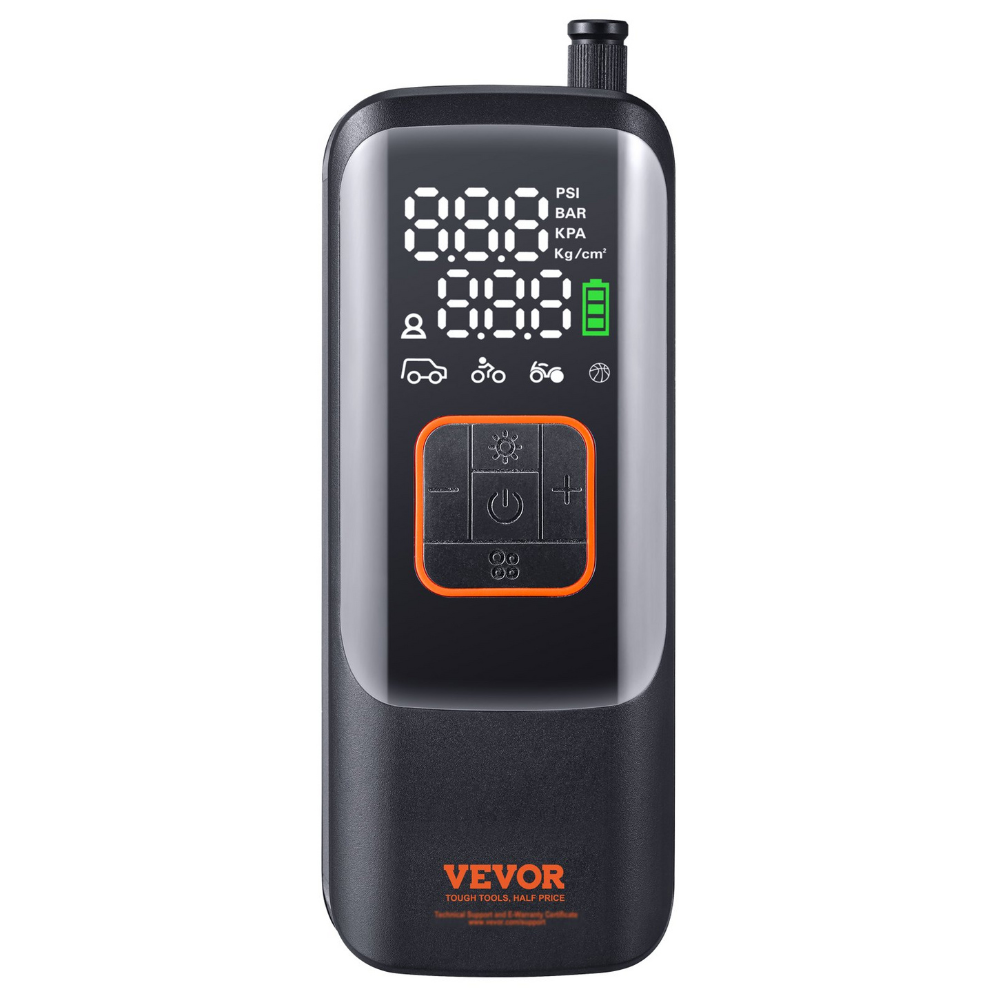 VEVOR Tire Inflator Portable Air Compressor 150PSI 4000mAh Rechargeable Auto-Off