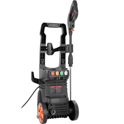 VEVOR Elektrisk högtryckstvätt, 2150 PSI, Max. 1,8 GPM, 1800 W Power Washer med 26 fot slang, 4 snabbkopplingsmunstycken, skumkanon, portabel för att rengöra uteplatser, bilar, staket, uppfarter