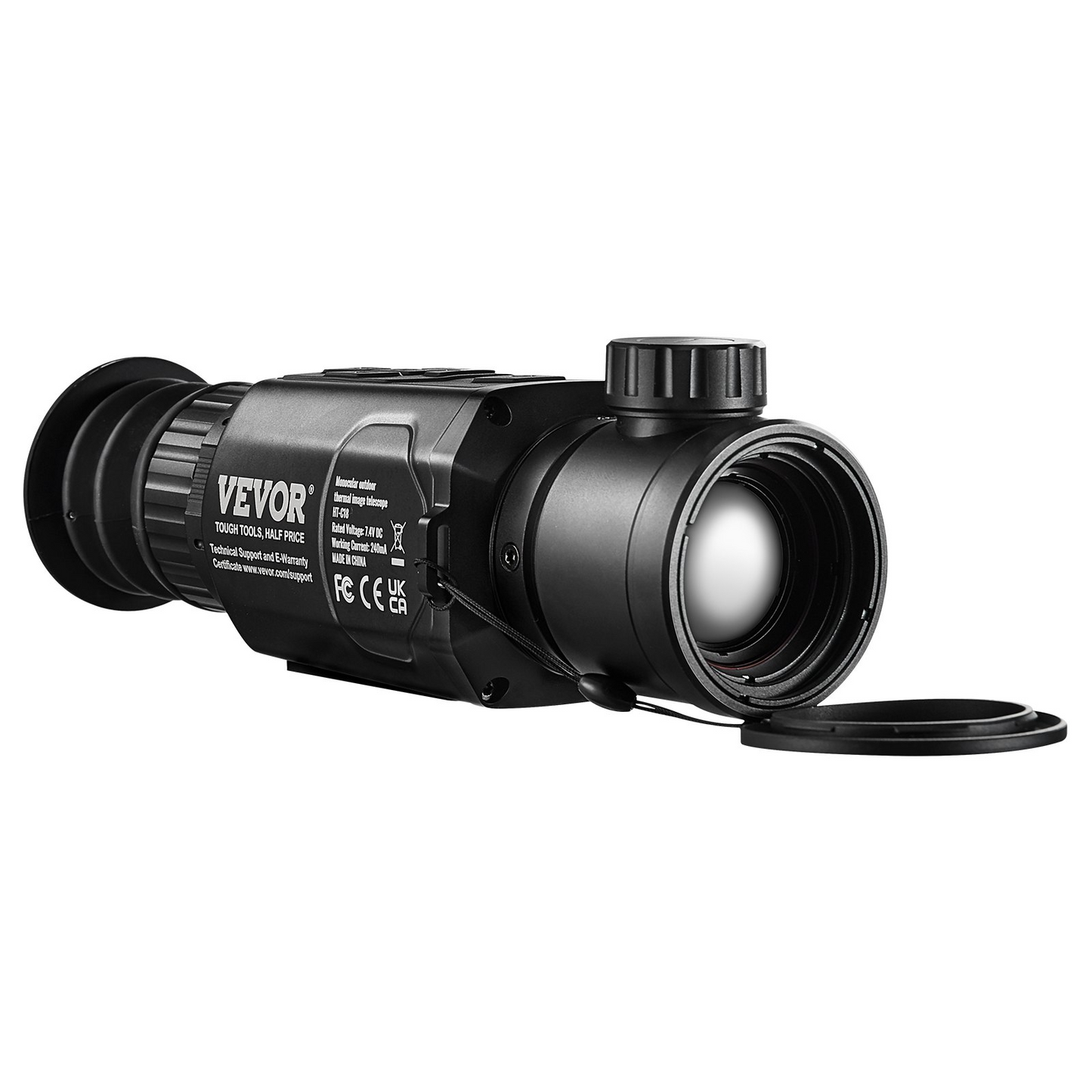 VEVOR termisk kamera Monocular Hunting Imaging Telescope 1X -8X Zoom 0,39" OLED-skärm