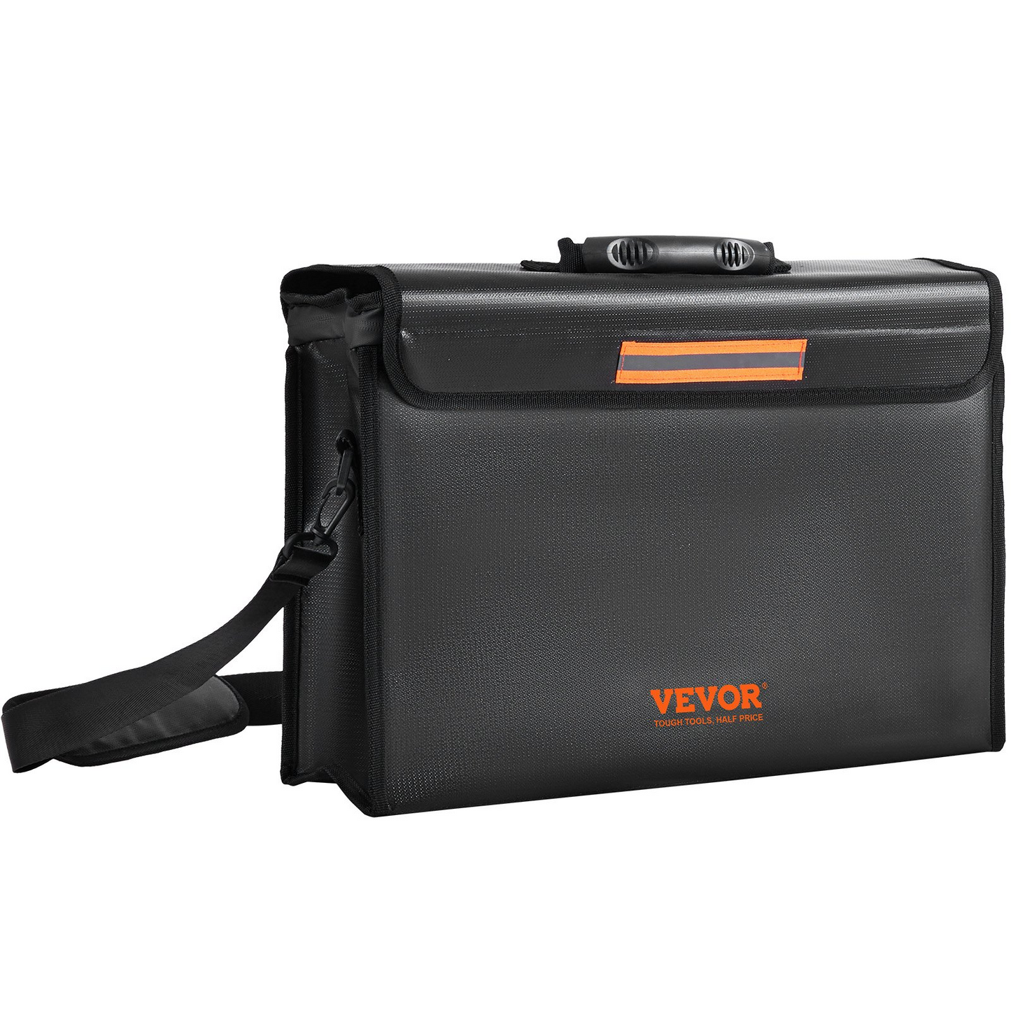 VEVOR Fireproof Document Box, Fireproof Document Bag  2000℉, 3-layer Folding Fireproof and Waterproof File Box 15.35x12.4x13.98 inch with Zipper, for Money, Documents, Jewelry and Passport