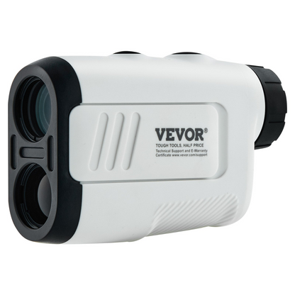 VEVOR Golf Rangefinder, 650 Yards Laser Golfing Hunting Range Finder, 6X Magnification Distance Measuring, Golfing Accessory with High-Precision Flag Lock, Slope Switch, Continuous Scan, and Batteries