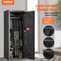 VEVOR 8-10 Rifles Gun Safe, Rifle Safe with Lock & Digital Keypad, Quick Access Tall Gun Storage Cabinet with Removable Shelf, Rifle Cabinet for Home Rifle and Shotguns