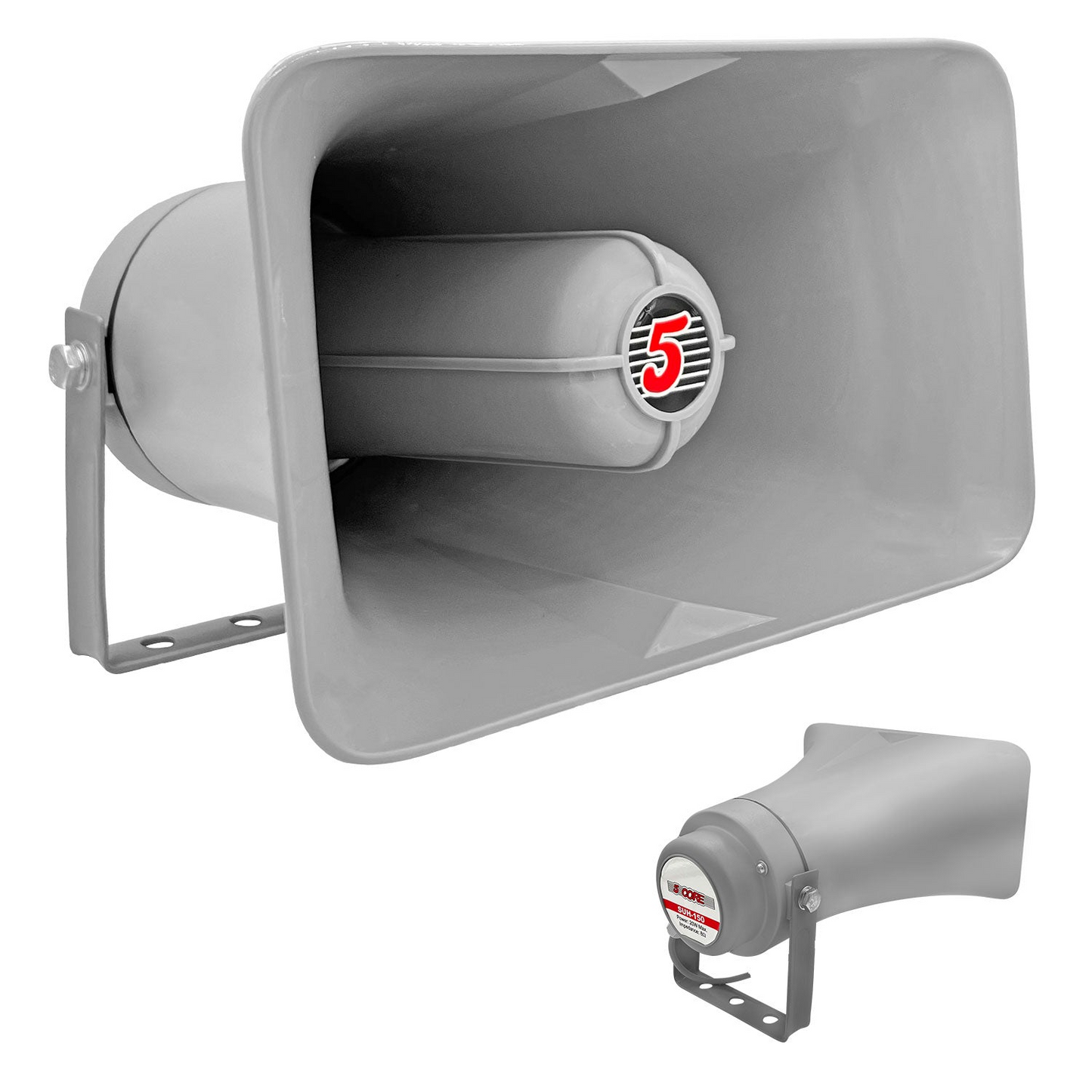 5-kärnig PA-hornhögtalare utomhus 6" x 10" Sirenhögtalare 200W PMPO Loud Driver Horn