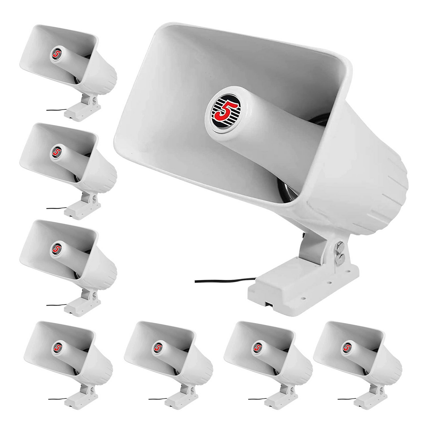 5Core Indoor Outdoor PA Horn Speaker 5 x 8 Inch Loud PA System 8Ohm 65W Loud Siren