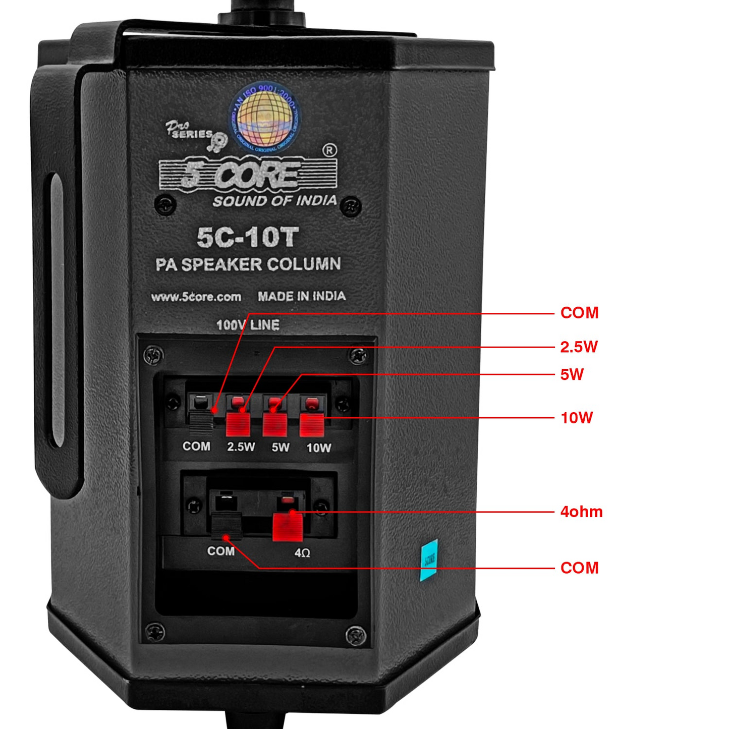 5 Core utomhushögtalare Stereo In Wall 100W Peak passivt hemmaljudsystem