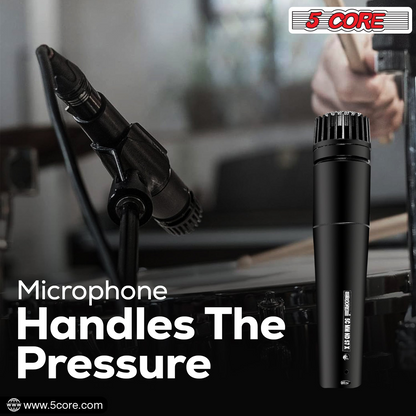 5 Core XLR Microphone Dynamic Mic Karaoke Singing Studio Microfono Handheld Mics