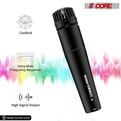 5 Core XLR Microphone Dynamic Mic Karaoke Singing Studio Microfono Handheld Mics