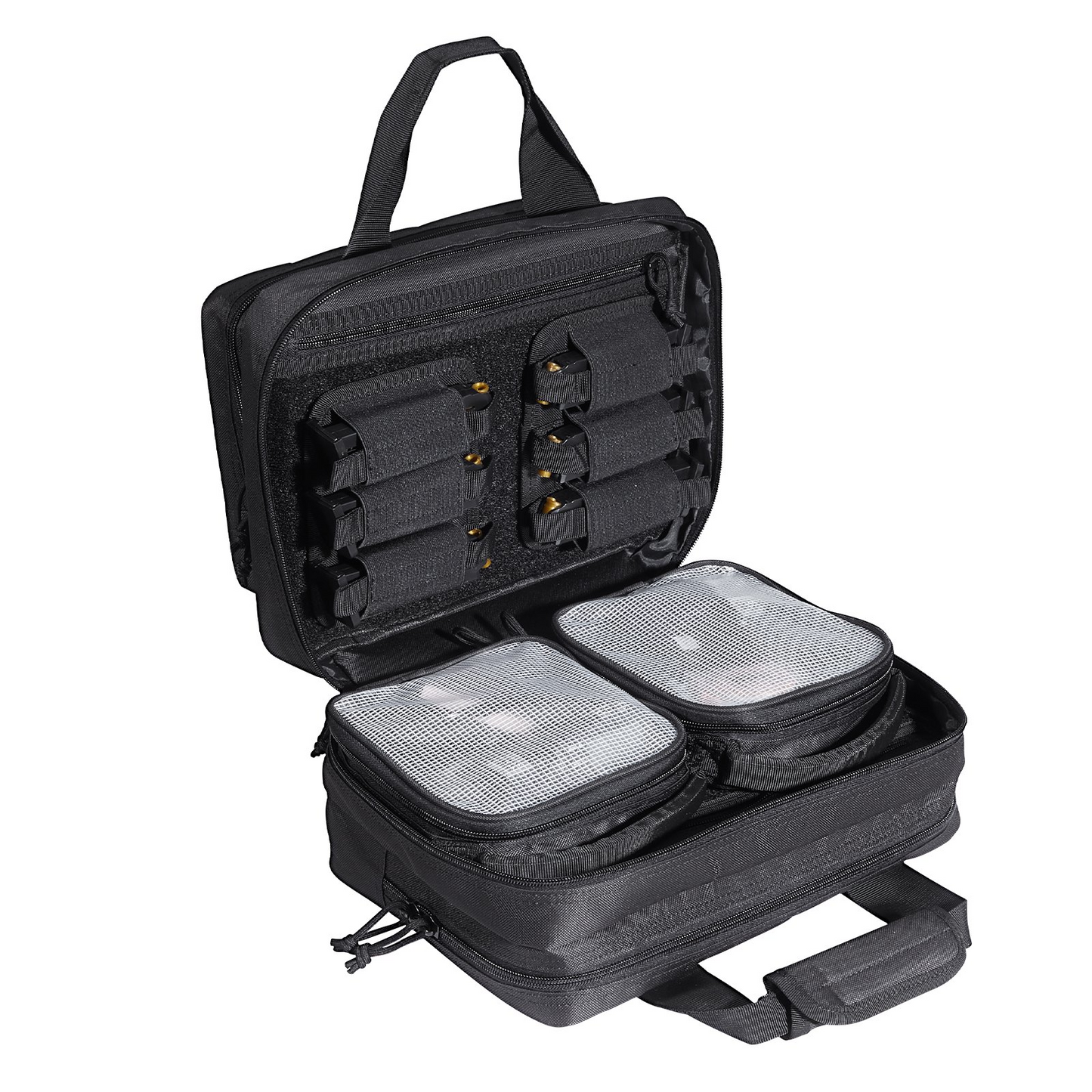 VEVOR Tactical Pistol Backpack with 2 Pistol Cases, Gun Range Backpack with 6x Magazine Slots for Shooting and Hunting