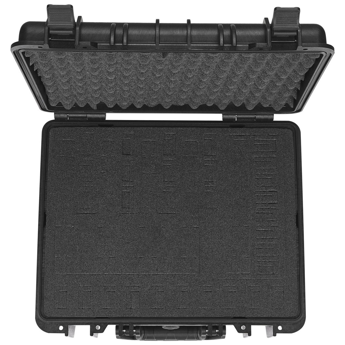 VEVOR Hard Pistol Cases with Pre-cut PU Foam, Waterproof & Dustproof Hard Gun Case for 1 Pistol, 18.9×16.3×8.5 in Lockable Pistol Case, Black