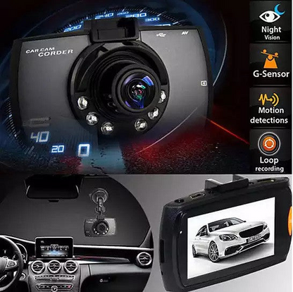 SafetyFirst HD 1080p Car Dash CamCorder med Night Vision