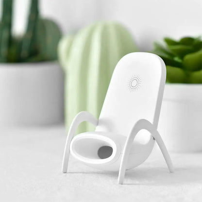 Mini Chair Wireless Charger Stand  15W Wireless Charging Stand Portable Mobile Phone Holder Charge Dock Station