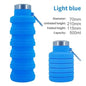 Collapsible Water Bottle Silicone Bottles New Portable Silicone Water Bottle Retractable Folding Bottle Outdoor Travel Tools