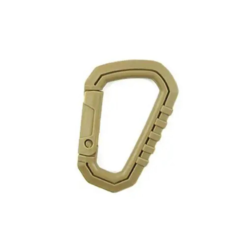 1Pcs Medium Tactical Hiking Accessories Outdoor Carabiner Trekking Backpack Buckle D Shape Plastic Carabiner Outdoor Safety Buck