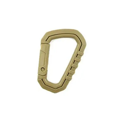 1Pcs Medium Tactical Hiking Accessories Outdoor Carabiner Trekking Backpack Buckle D Shape Plastic Carabiner Outdoor Safety Buck