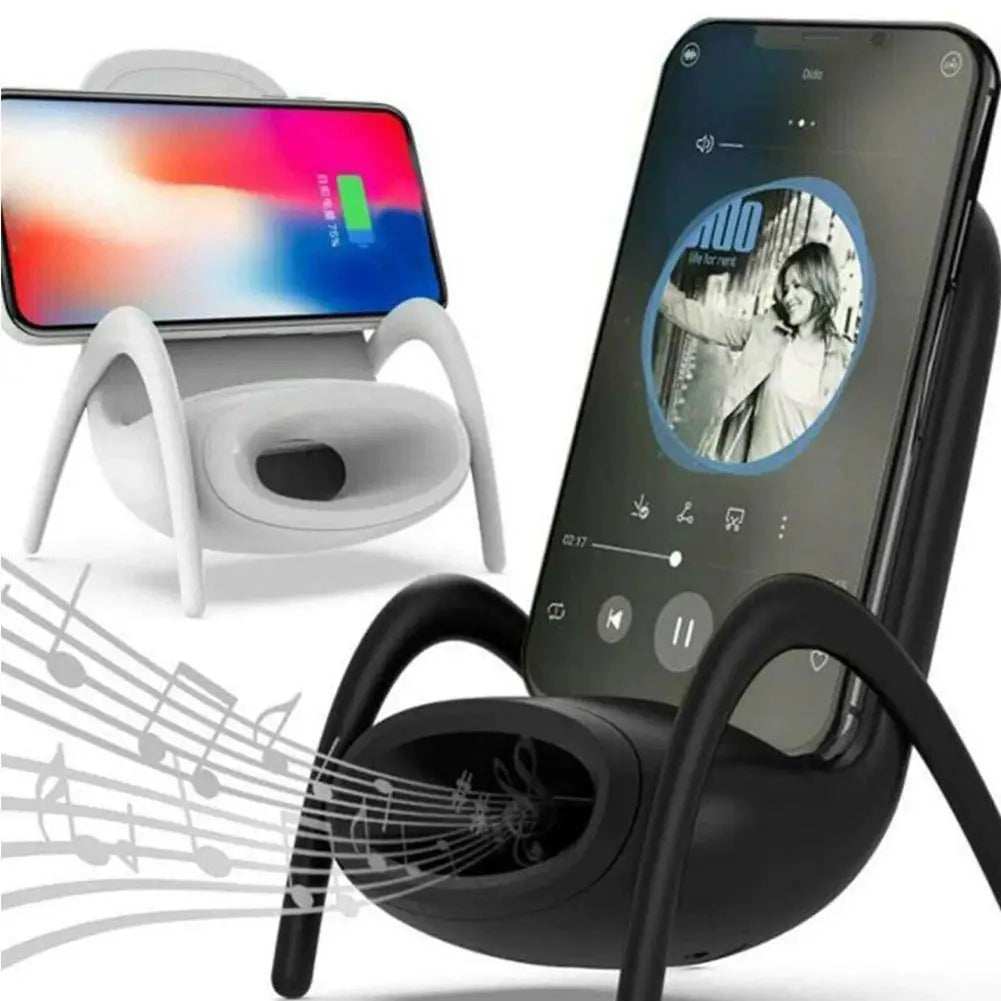 Mini Chair Wireless Charger Stand  15W Wireless Charging Stand Portable Mobile Phone Holder Charge Dock Station