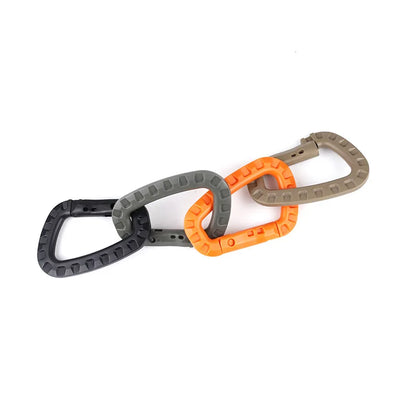 1Pcs Medium Tactical Hiking Accessories Outdoor Carabiner Trekking Backpack Buckle D Shape Plastic Carabiner Outdoor Safety Buck