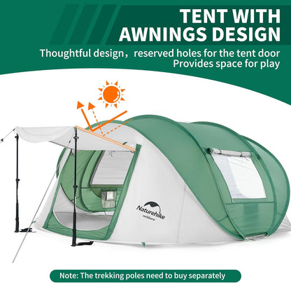 2-3 Person Poo up Tent, Easy Setup Instant Tent, Pop up Tent for Camping, Hiking