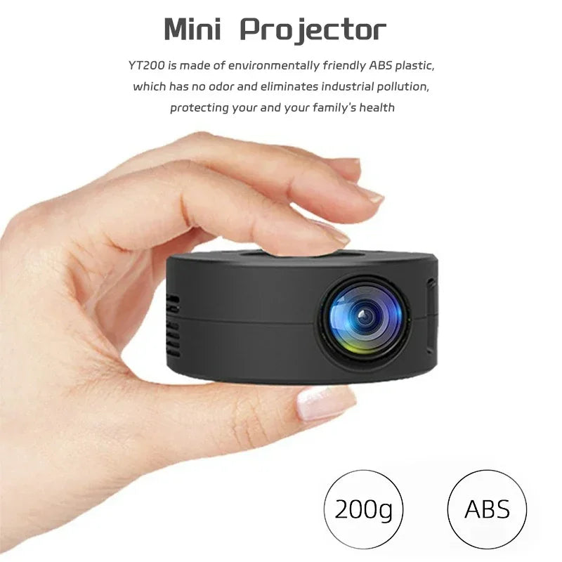 YT200 Smart Projector Auto Focus Android LED HD Projetor Supports Decoding 1080P Videos Home Cinema Outdoor Portable